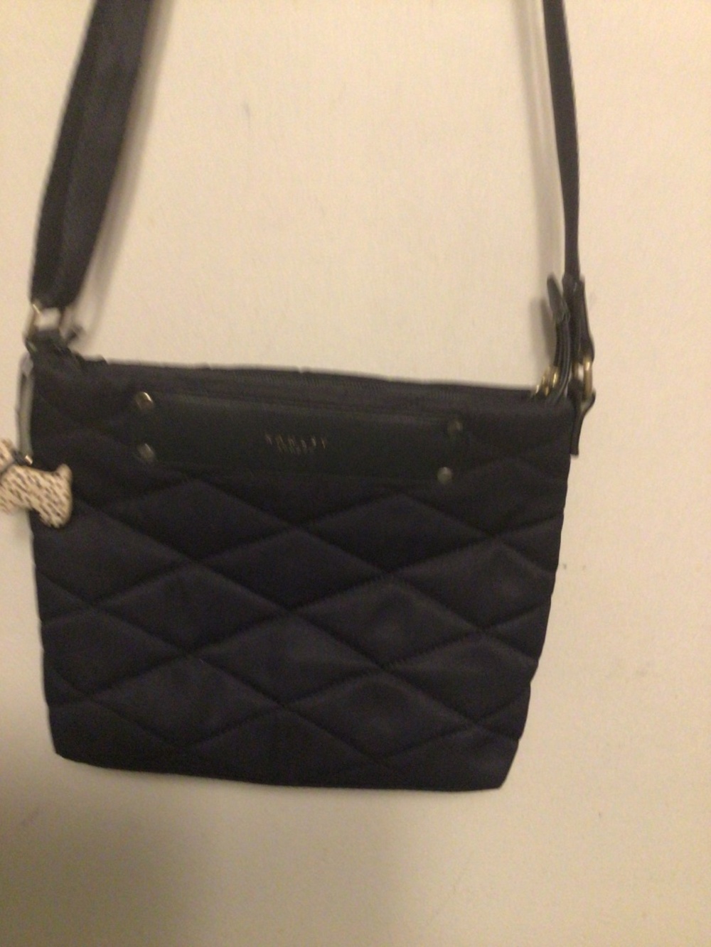 Ridley London quilted cross body bag with adjustable nylon strap - Picture 4 of 11